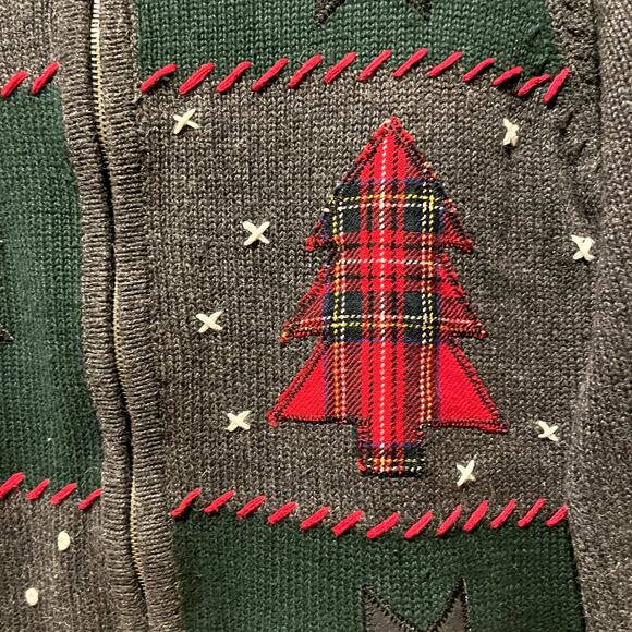 Christmas Sweater Grandma Cottagecore Crazy Horse Medium - Picture 3 of 7